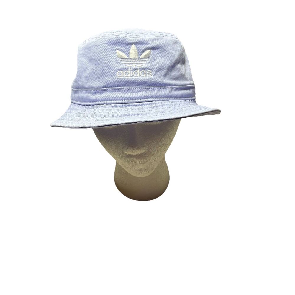 Adidas Logo Washed Lavender Bucket Hat Cap Adult One Size Beach Swim Outdoors